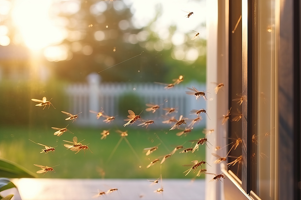 Insekten fliegen